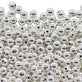 6mm Acrylic Spacer Beads, silver-plated