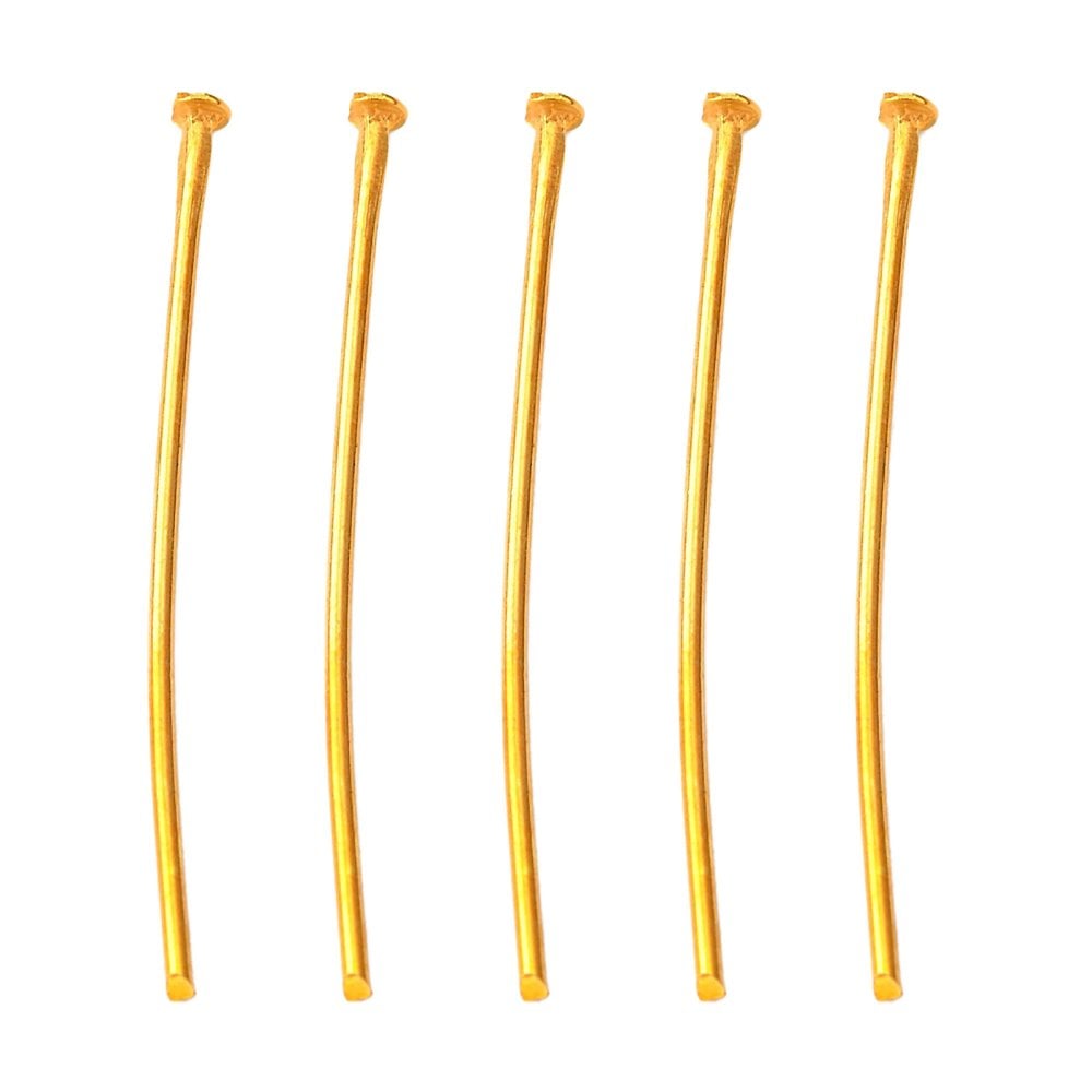 MIXED SIZE Headpins Findings Pack, golden-plated