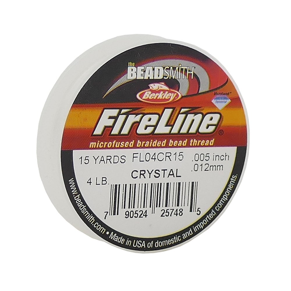 FireLine Beading Thread 4lb, crystal, 0.12mm (.005in)
