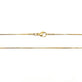 Stainless Steel Snake Chain Necklace 0.8mm, gold-plated, 18 inches
