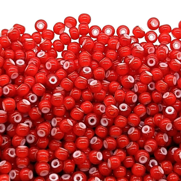Preciosa Seed Beads 6/0, cornelian red