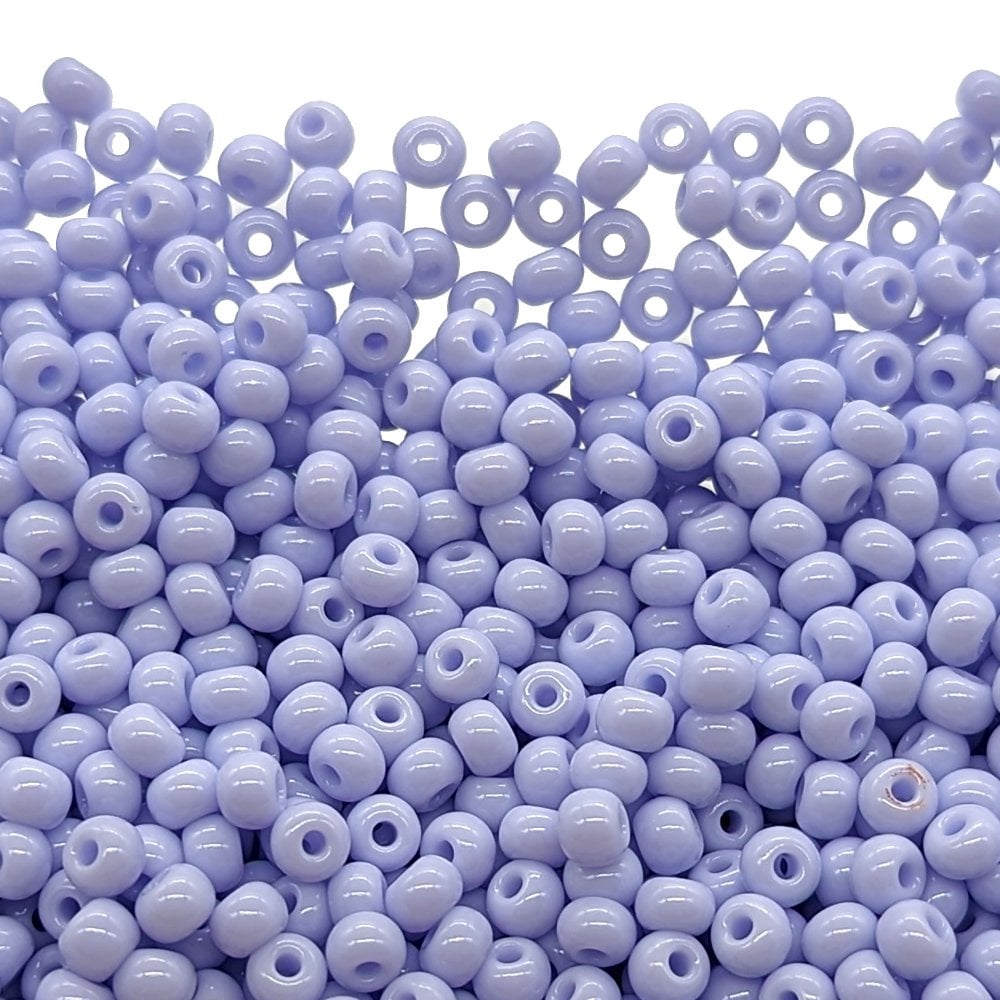 Preciosa Seed Beads 6/0, opaque lilac