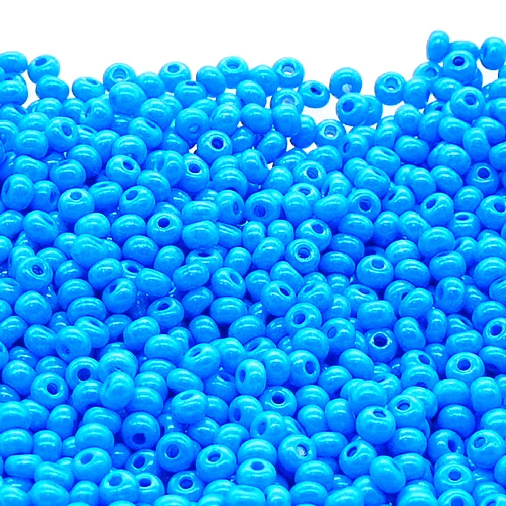 Preciosa Seed Beads 6/0, terra intensive dyed blue