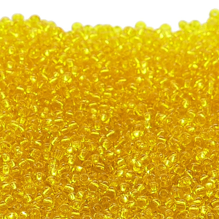Preciosa Seed Beads 8/0, transparent yellow