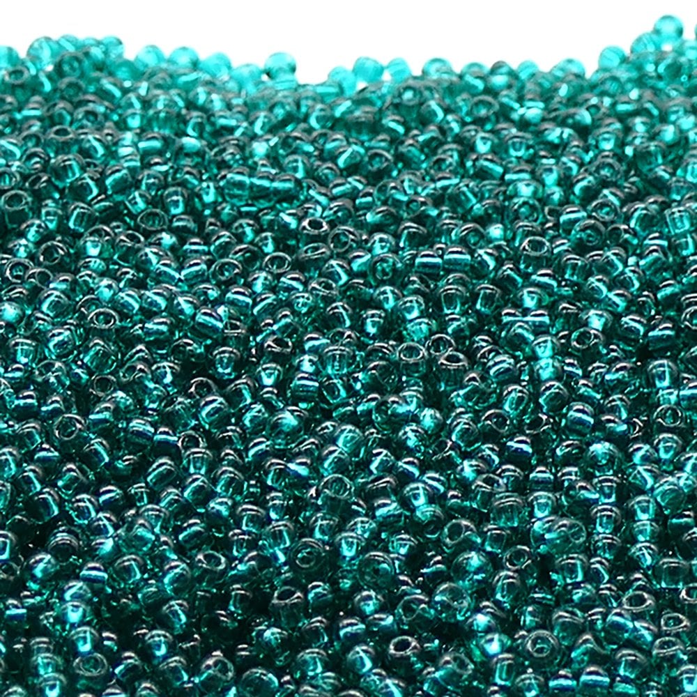 Preciosa Seed Beads 8/0, transparent emerald