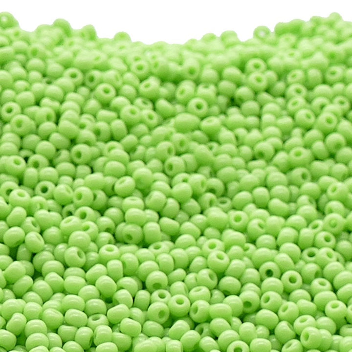 Preciosa Seed Beads 8/0, opaque lime