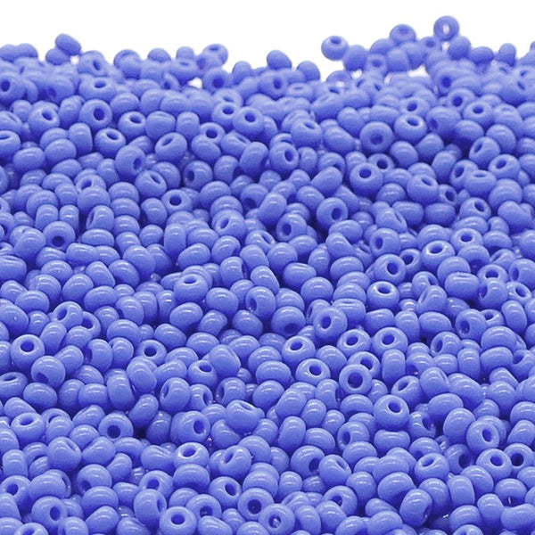 Preciosa Seed Beads 8/0, opaque pale blue