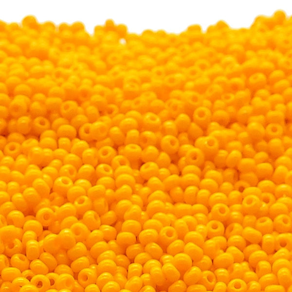 Preciosa Seed Beads 8/0, opaque light orange