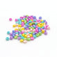 4x6mm Acrylic Faceted Rondelle Bead Mix, opaque pastel AB