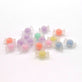 12mm Acrylic Frosted Candy Bead Mix, transparent multi