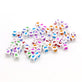 6mm Acrylic Cube w/heart Mix, white/multi