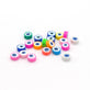 10mm Polymer Clay Eye Bead Mix, multicoloured