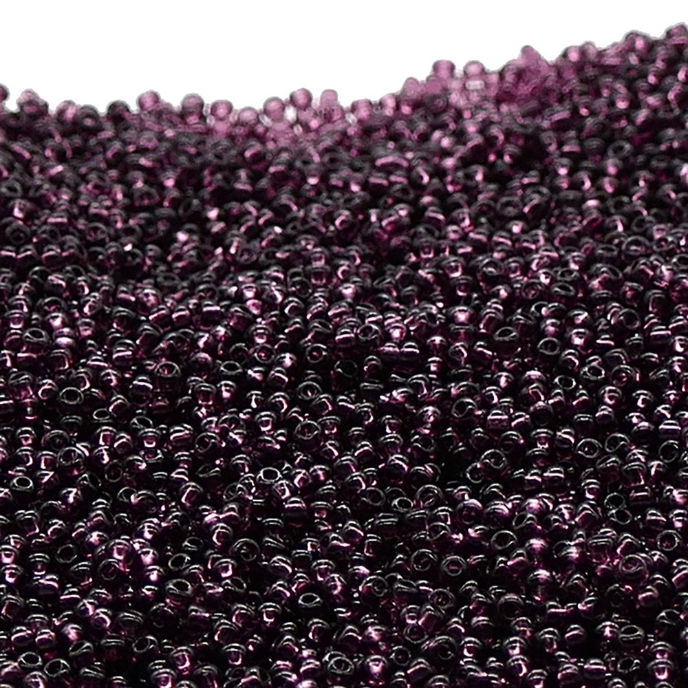 Preciosa Seed Beads 11/0, transparent amethyst