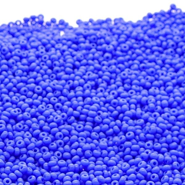 Preciosa Seed Beads 11/0, opaque light royal blue