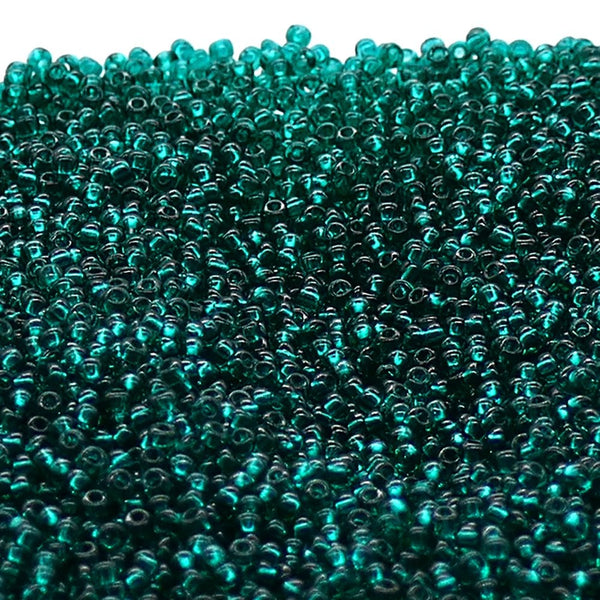 Preciosa Seed Beads 11/0, transparent emerald