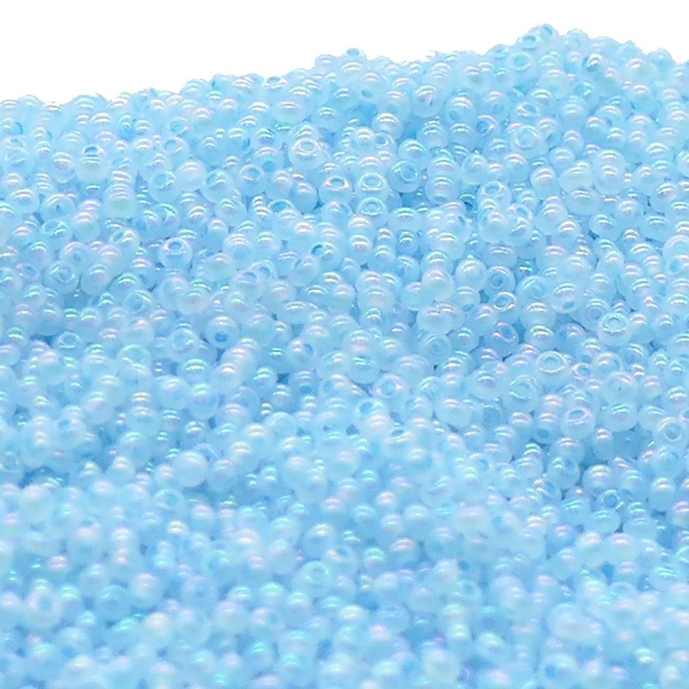 Preciosa Seed Beads 11/0, ceylon blue AB