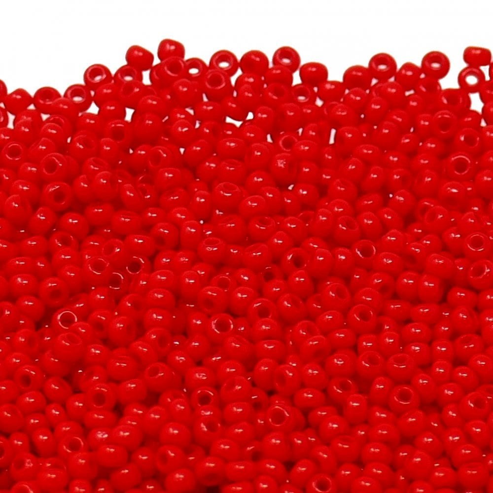 Preciosa Seed Beads 11/0, opaque light red