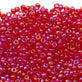 Preciosa Seed Beads 11/0, transparent ruby AB