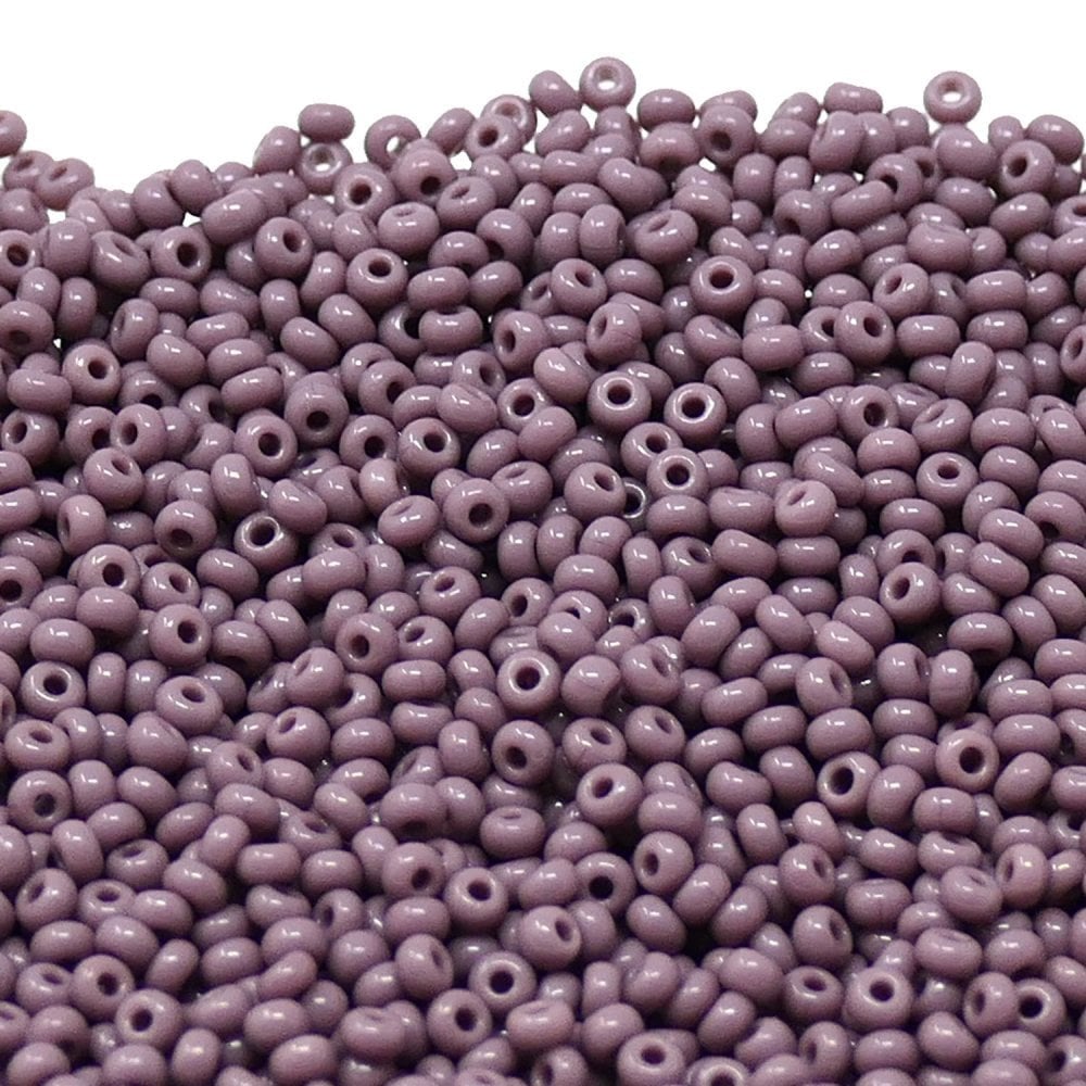 Preciosa Seed Beads 11/0, opaque light purple
