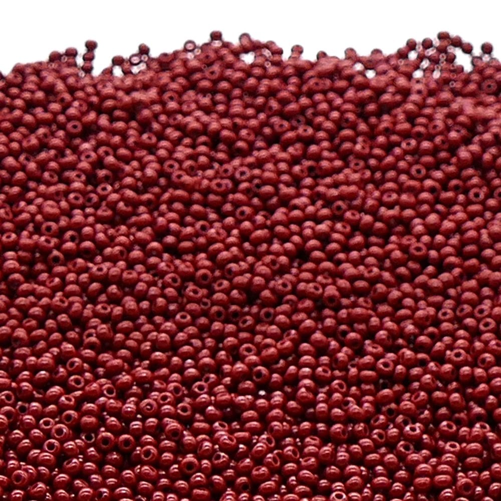 Preciosa Seed Beads 11/0, opaque med brown
