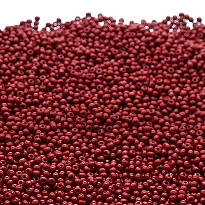 Preciosa Seed Beads 11/0, opaque med brown