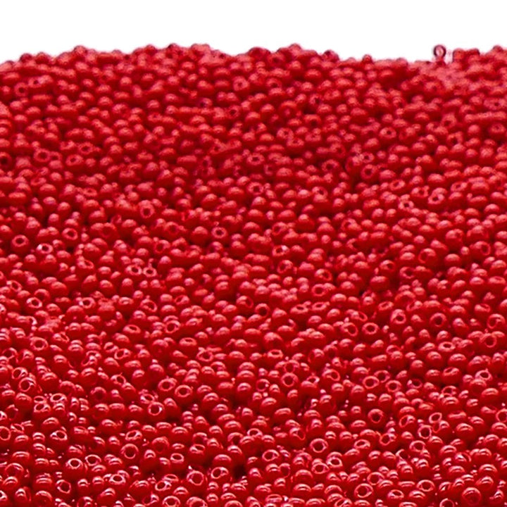 Preciosa Seed Beads 11/0, opaque dark red