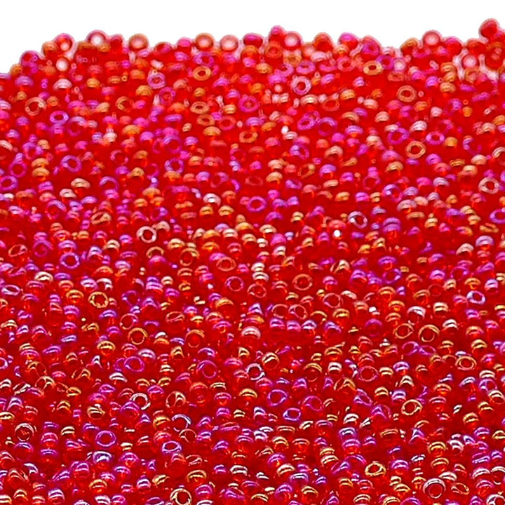 Preciosa Seed Beads 11/0, transparent light ruby AB