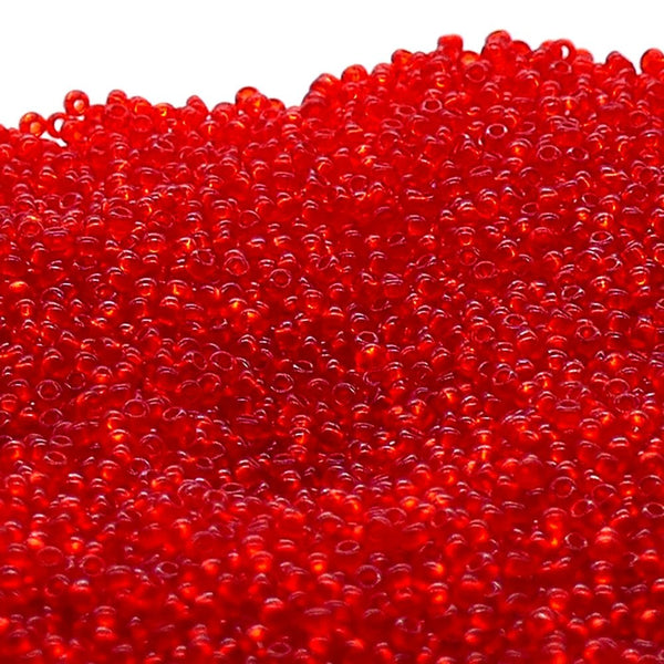 Preciosa Seed Beads 11/0, transparent light ruby