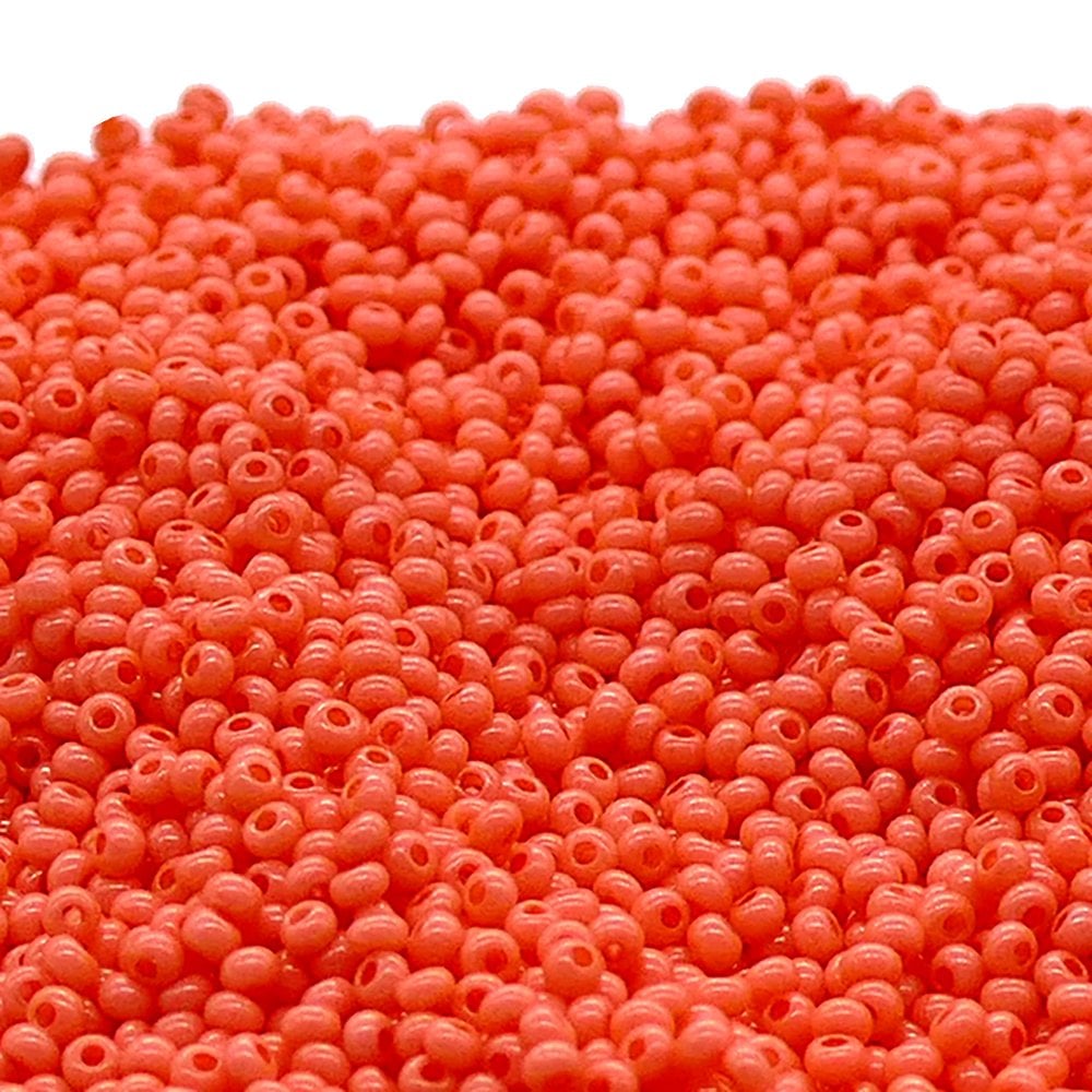 Preciosa Seed Beads 11/0, solgel opaque coral