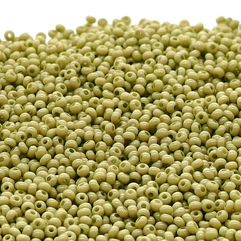 Preciosa Seed Beads 11/0, solgel opaque celadon
