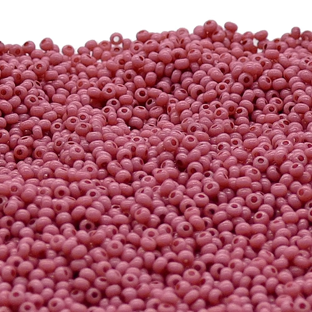 Preciosa Seed Beads 11/0, solgel opaque pink coral