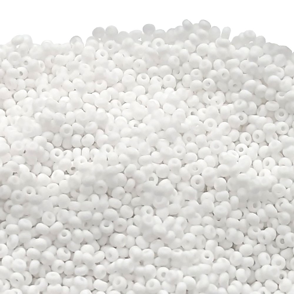 Preciosa Seed Beads 11/0, chalk matte