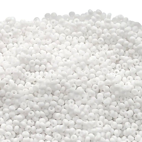 Preciosa Seed Beads 11/0, chalk matte