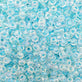 Miyuki Seed Beads 6/0, glacier blue lined crystal AB