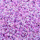 Miyuki Seed Beads 8/0, raspberry lined crystal AB