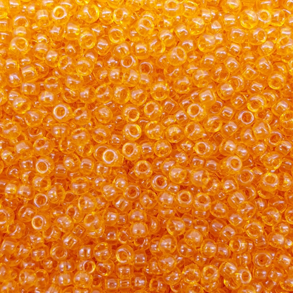 Miyuki Seed Beads 11/0, transparent orange