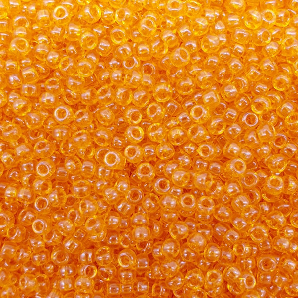 Miyuki Seed Beads 11/0, transparent orange
