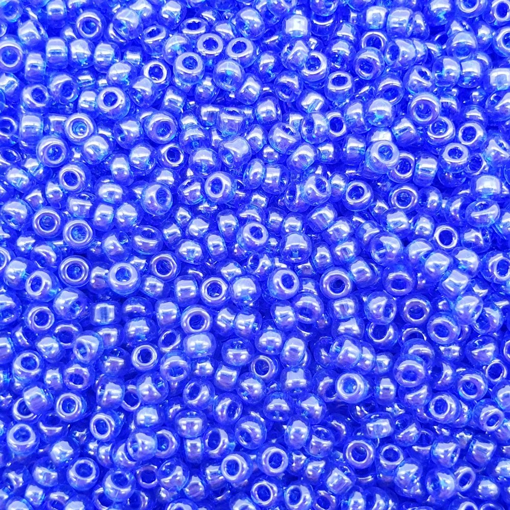 Miyuki Seed Beads 11/0, transparent cobalt