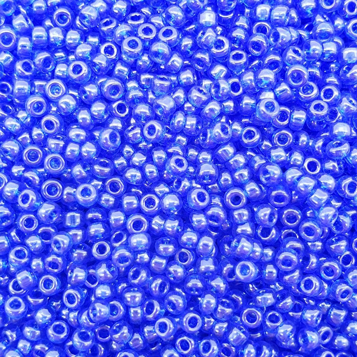 Miyuki Seed Beads 11/0, transparent cobalt