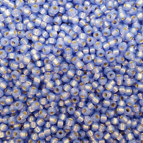 Miyuki Seed Beads 11/0, silver lined violet AB