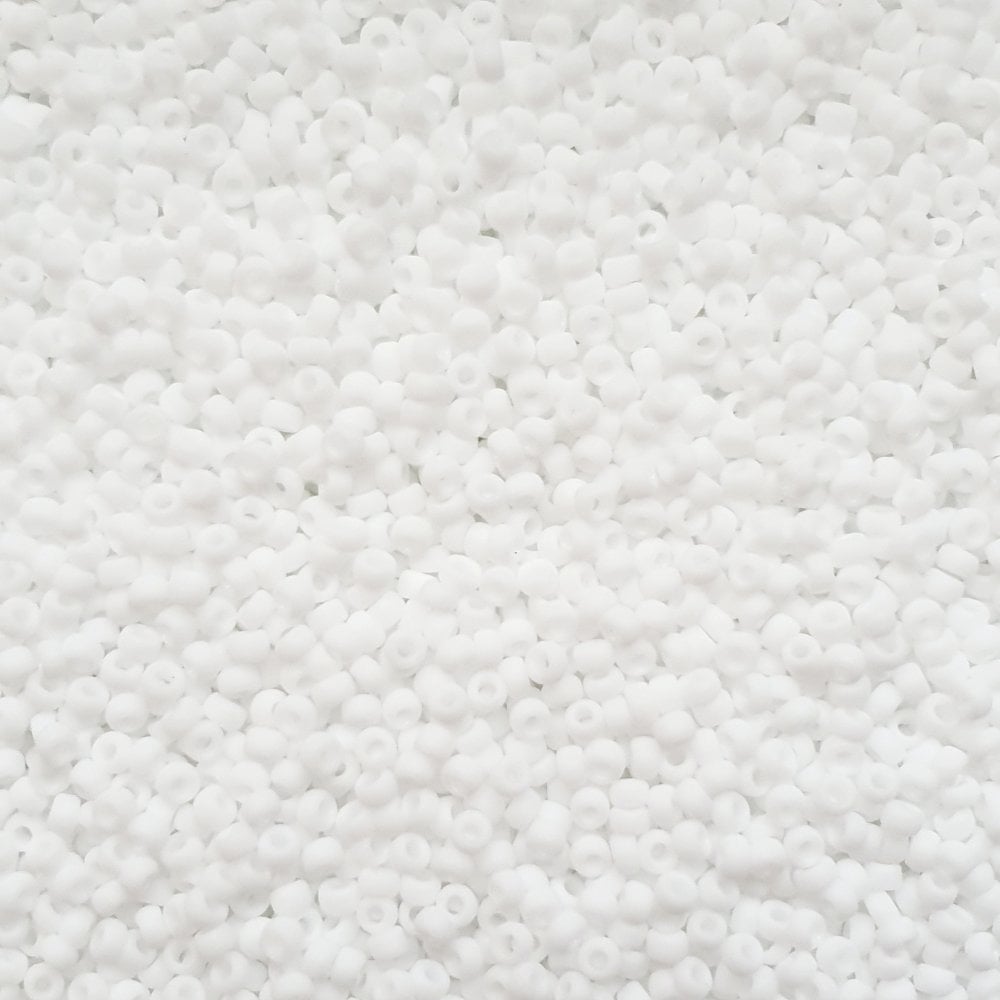 Miyuki Seed Beads 11/0, matte opaque white