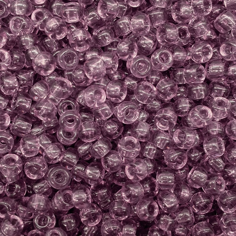 Miyuki Seed Beads 6/0, transparent smoky amethyst