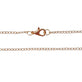 24 Inch Trace Chain Necklace, rose-gold-plated