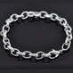 Chunky Trace Chain Bracelet, silver-plated