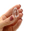 Faceted Glass Drop 27x17mm, crystal