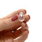 Faceted Glass Drop 18x12mm, crystal AB