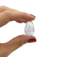 Faceted Glass Drop 27x17mm, crystal, additional photo