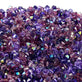 4mm Preciosa Crystal Bicones, purple mix