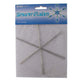 Beadsmith, pack of snowflake ornament wire forms (6 set), 6"