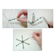 Beadsmith, pack of snowflake ornament wire forms, assorted sizes, additional photo